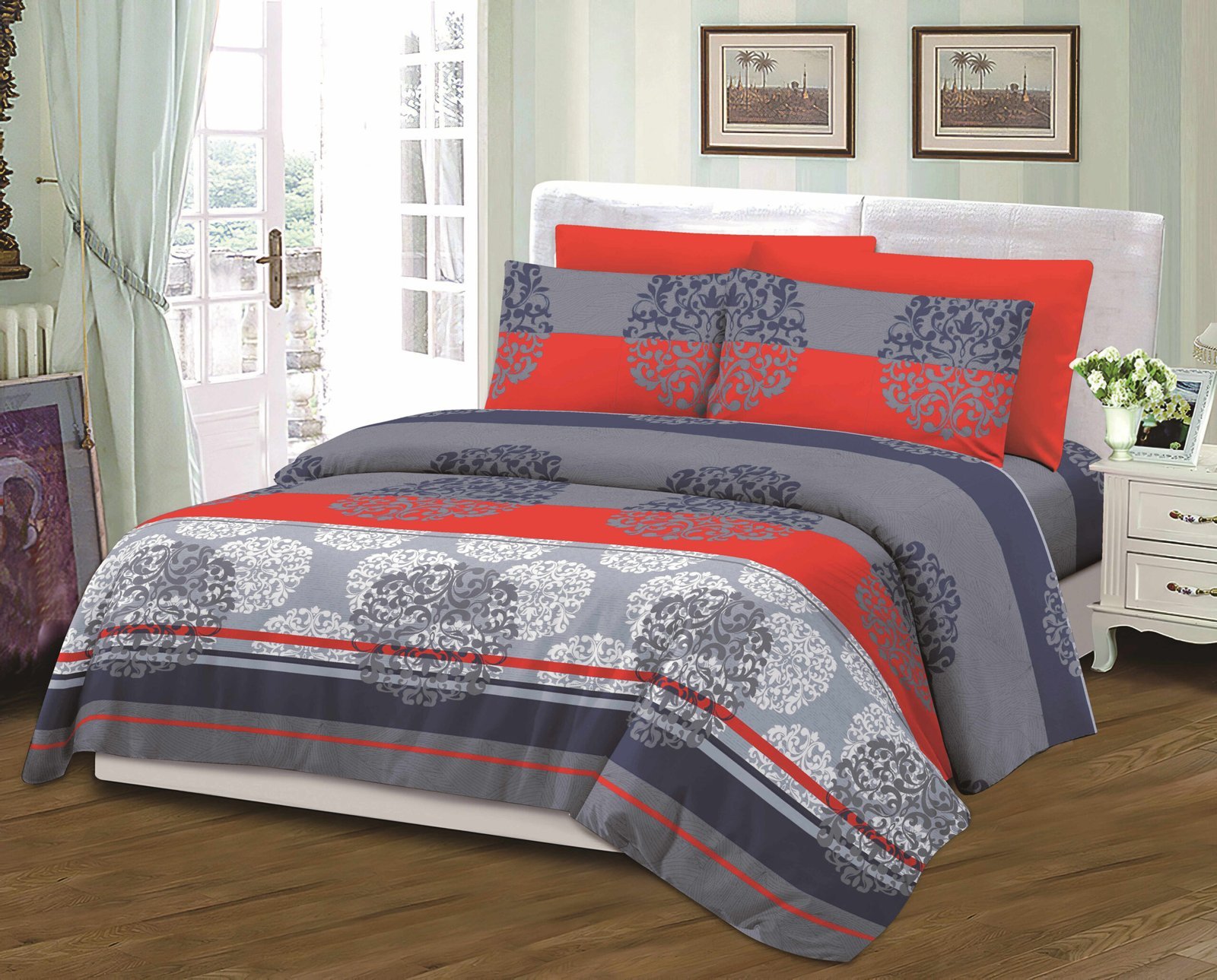 Σετ Σεντόνια με Παπλωματοθήκη Ημίδιπλα 4 Τεμαχίων KLZ-185