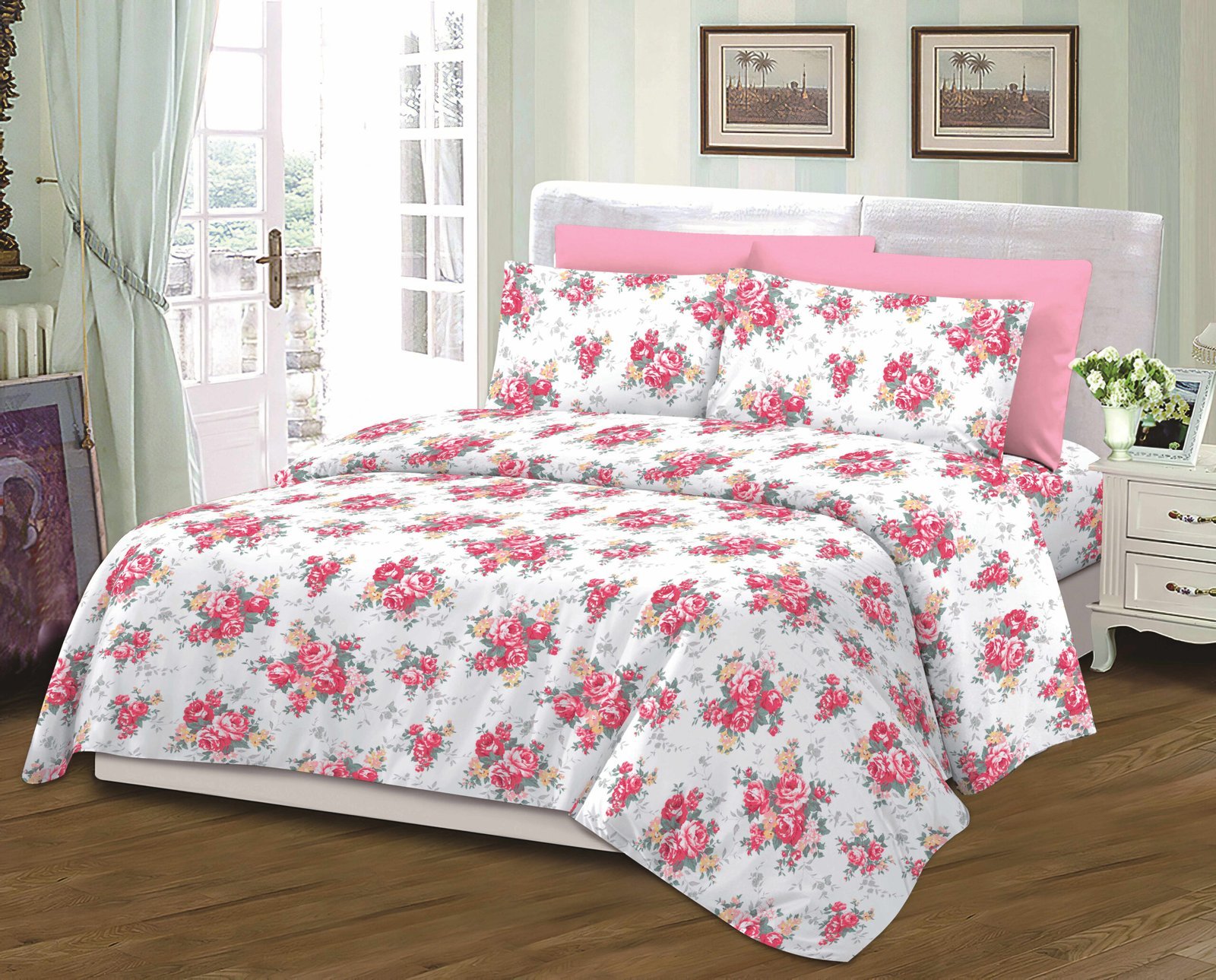 Σετ Σεντόνια με Παπλωματοθήκη Ημίδιπλα 4 Τεμαχίων KLZ-186