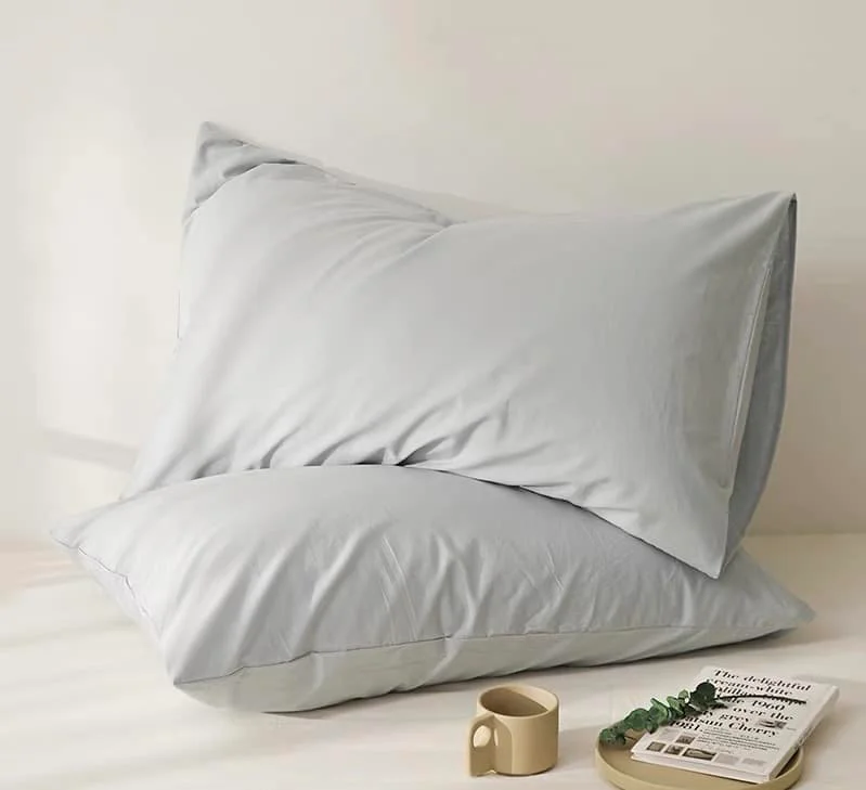 Μαξιλαροθήκες ύπνου Ζευγάρι 2 τεμαχίων Ανοιχτό Γκρι KLZ-242