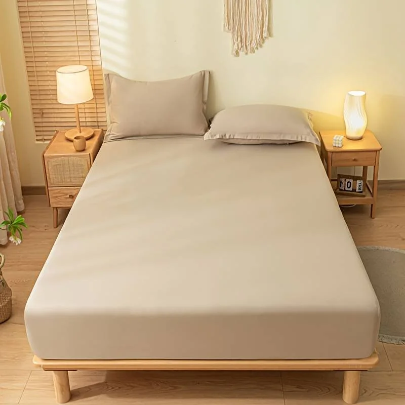 Διπλό Μονόχρωμο Σεντόνι χωρίς λάστιχο Μπεζ KLZ-270