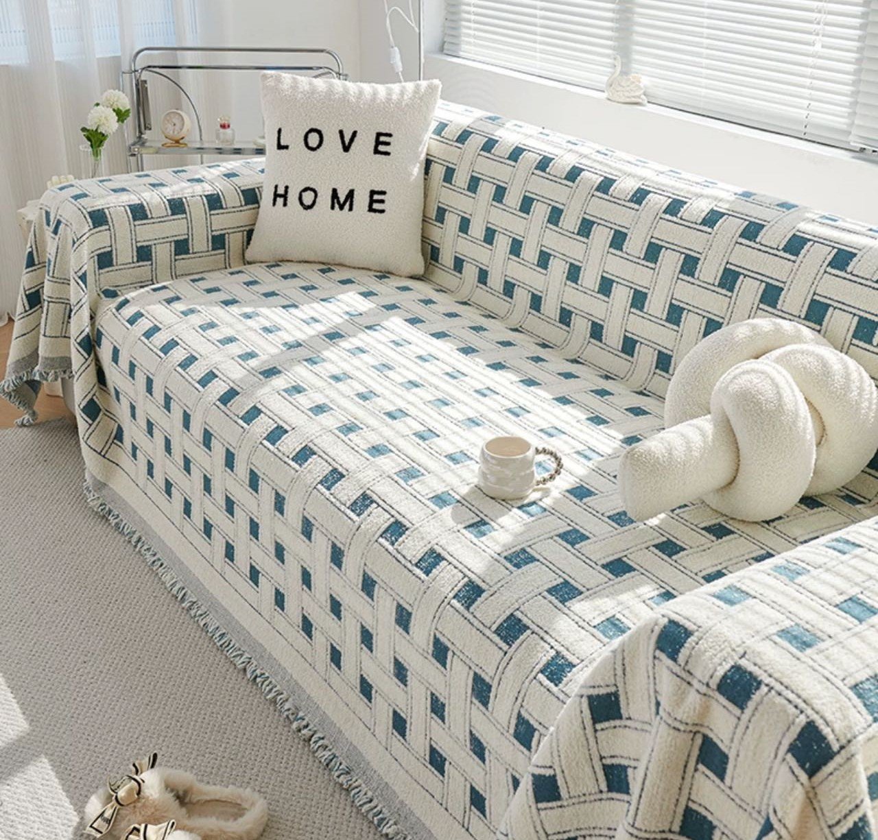 Ριχτάρι 180x280cm Πετρόλ Εκρού KLZ-319