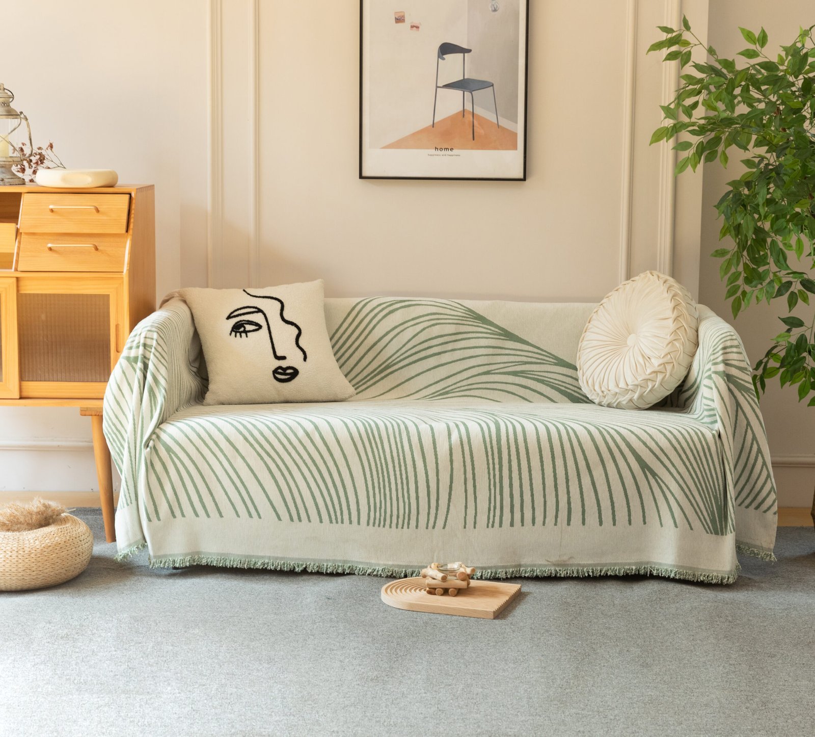 Ριχτάρι Μπεζ-Πράσινο 180x240cm KLZ-420