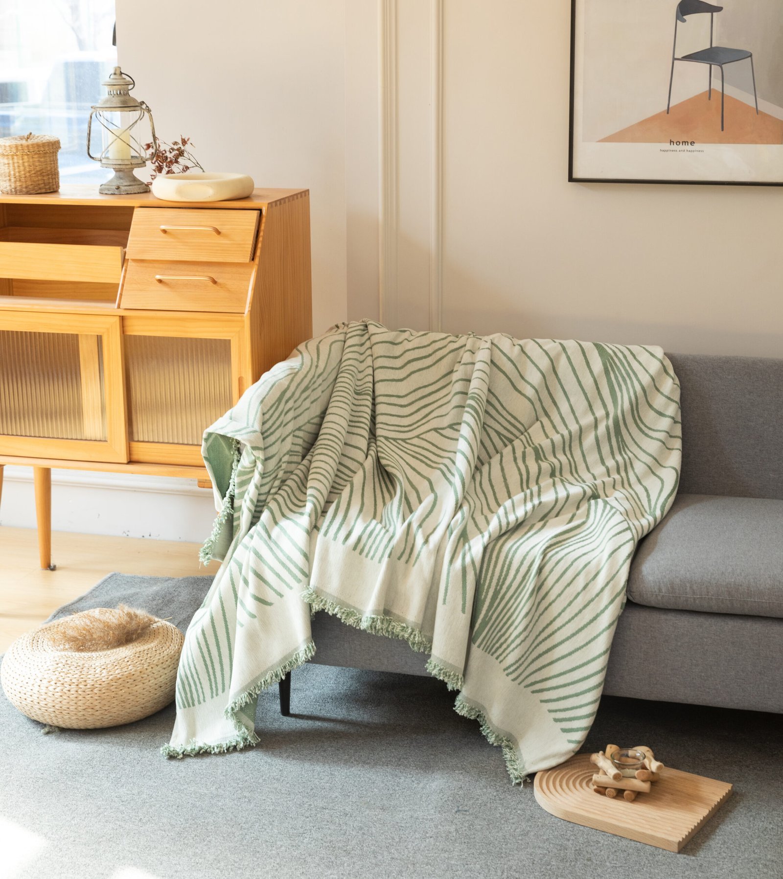 Ριχτάρι Μπεζ-Πράσινο 180x240cm KLZ-420 - Image 4