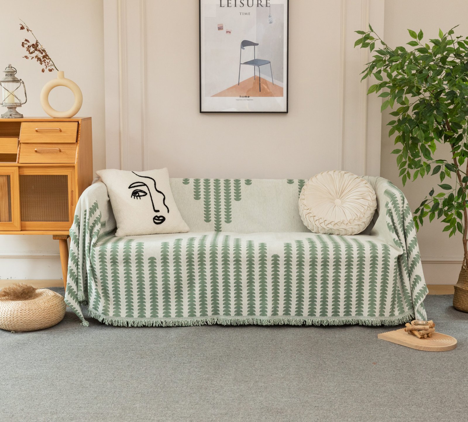 Ριχτάρι Μπεζ-Φιστικί 180x320cm KLZ-446