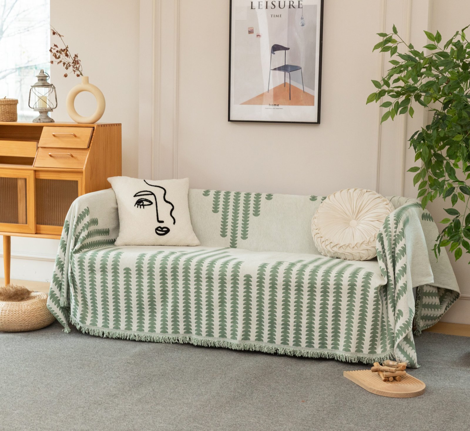 Ριχτάρι Μπεζ-Φιστικί 180x320cm KLZ-446 - Image 2