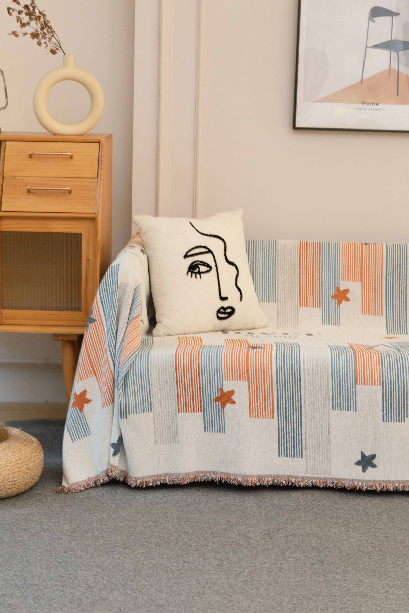 Ριχτάρι Μπεζ-Γαλάζιο 180x240cm KLZ-491 - Image 3