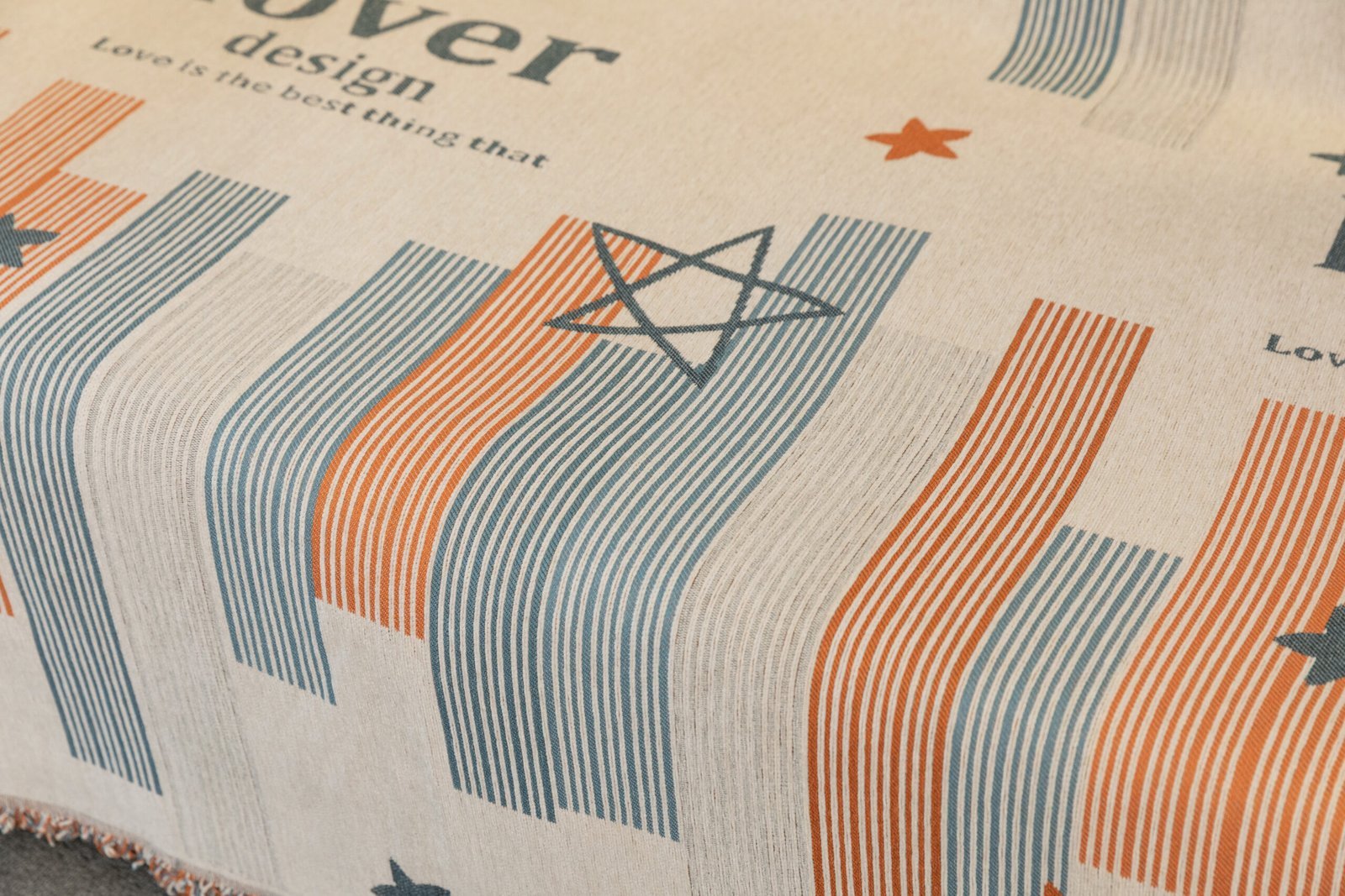 Ριχτάρι Μπεζ-Γαλάζιο 180x240cm KLZ-491 - Image 5