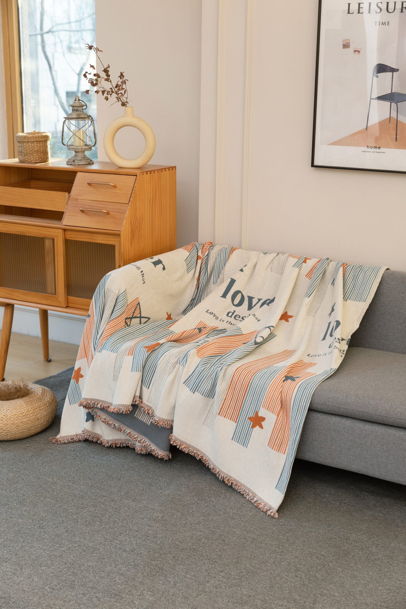 Ριχτάρι Μπεζ-Γαλάζιο 180x240cm KLZ-491 - Image 4