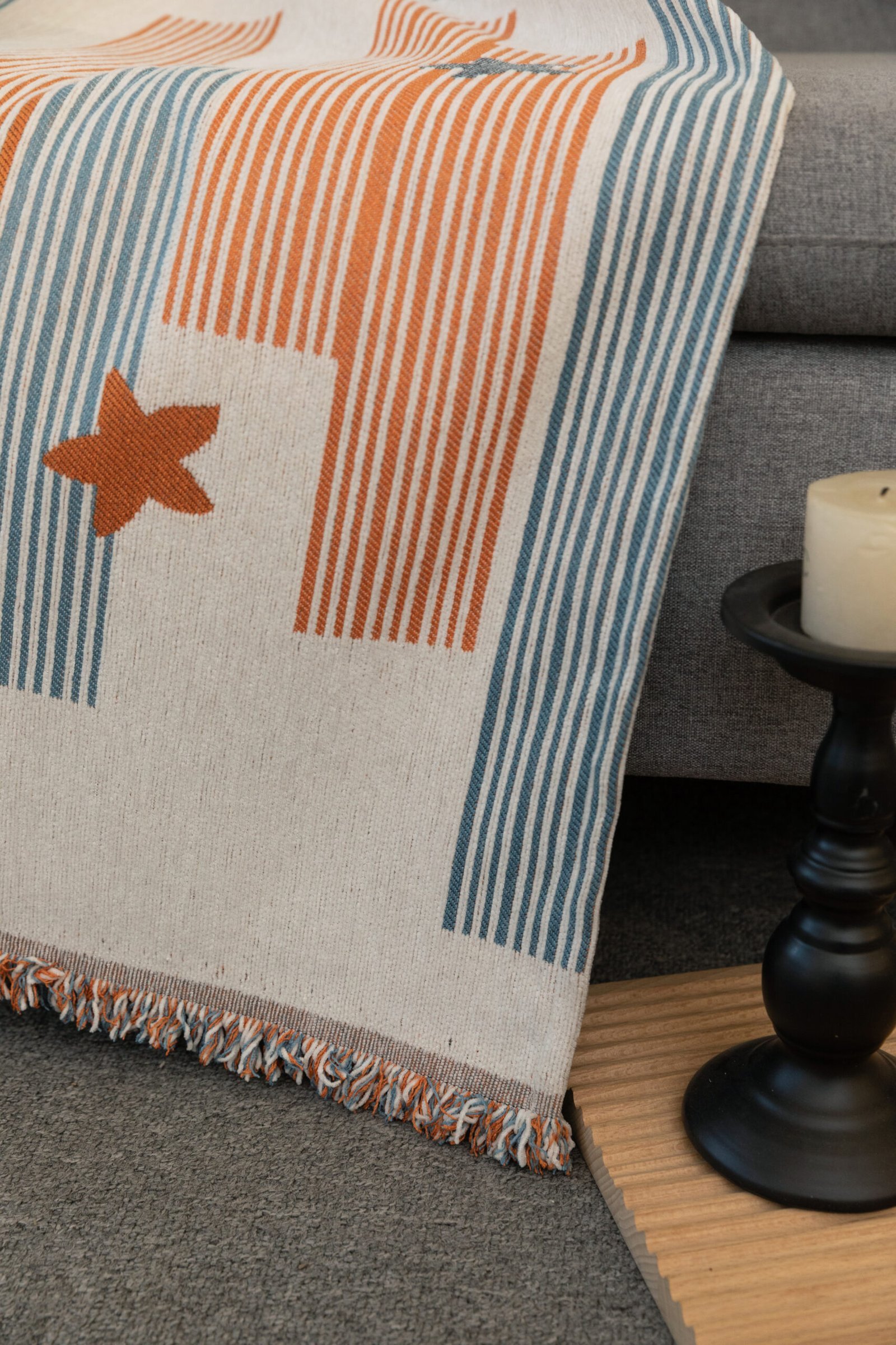 Ριχτάρι Μπεζ-Γαλάζιο 180x240cm KLZ-491 - Image 6