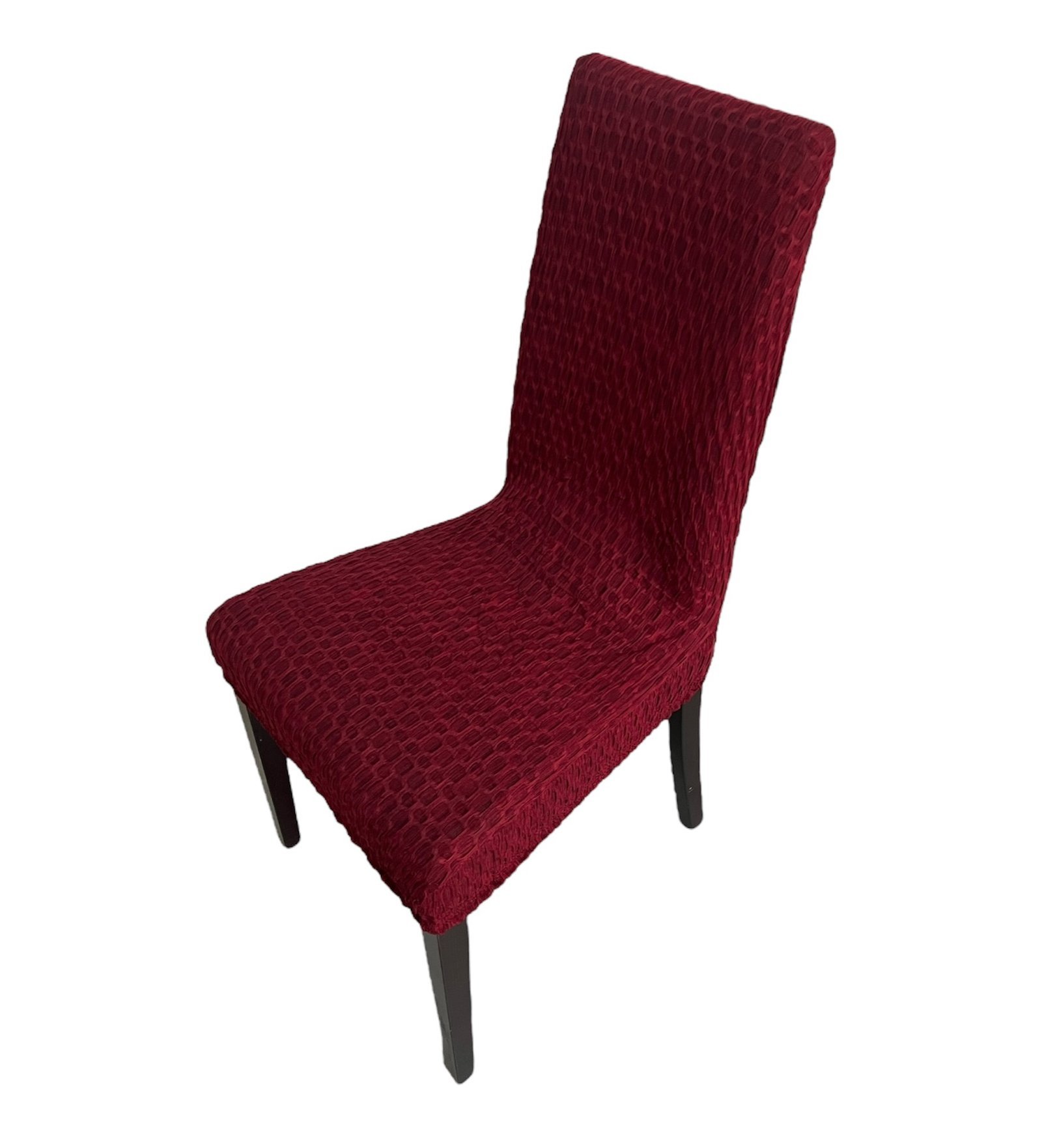 Σετ Ελαστικά Καλύμματα Ζακάρ Καρέκλας Κόκκινο 6τμχ KLZ-688