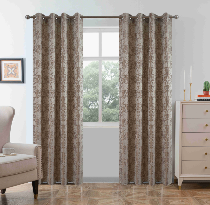 Κουρτίνα Σκίασης Σενίλ Καφέ με Κρίκο Υ260xΦ140cm KLZ-712