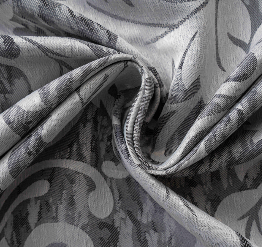 Κουρτίνα Σκίασης Σενίλ Γκρι με Κρίκο Υ260xΦ140cm KLZ-713 - Image 3