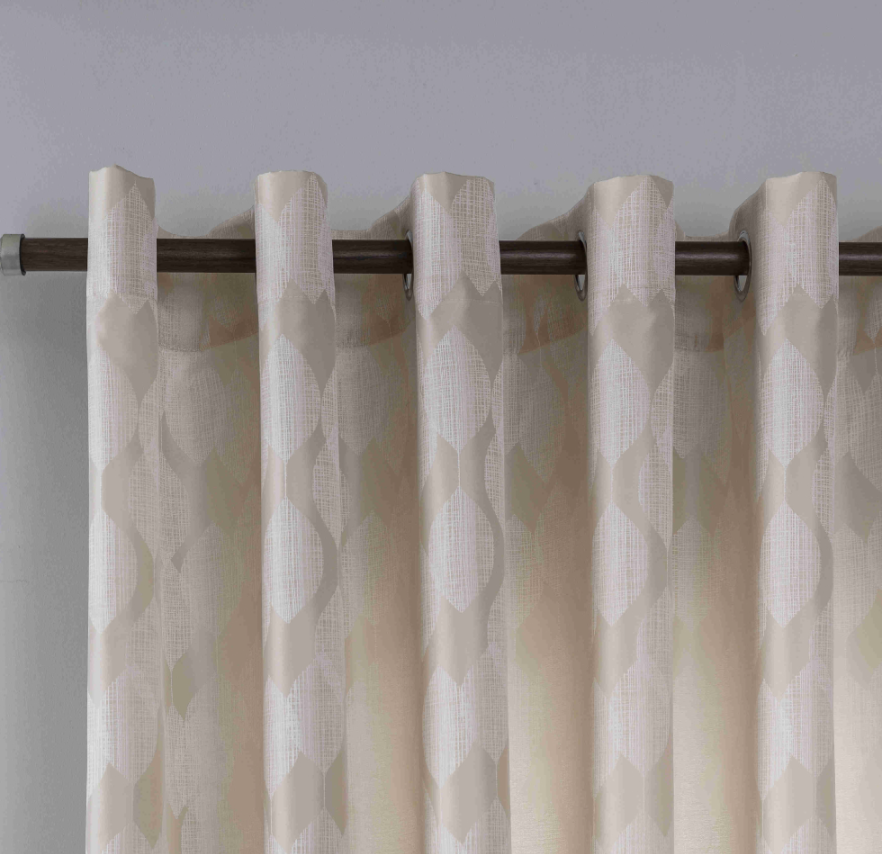 Κουρτίνα Σκίασης Χρυσό Μπεζ Με Κρίκο Υ260xΦ280cm KLZ-765 - Image 2