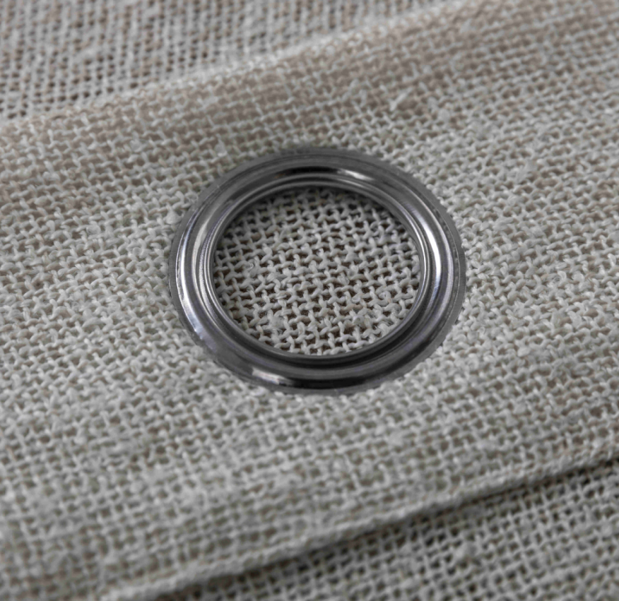 Κουρτίνα 80% Σκίασης Χοντρό Λινό Μπεζ με Κρίκο Υ275xΦ270cm KLZ-768 - Image 7