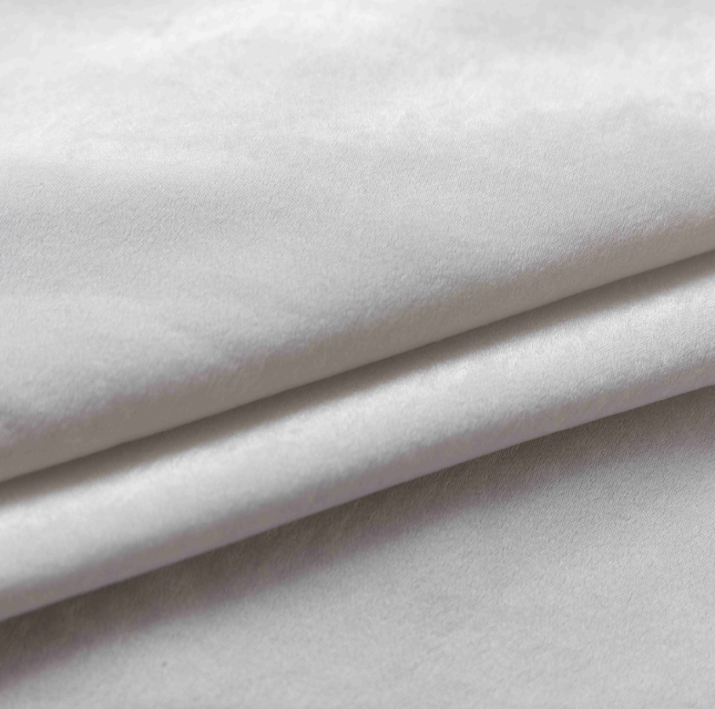 Velour Satin Κουρτίνα Γκρεζ 80% Σκίασης Με Κρίκο Υ270xΦ140cm KLZ-813 - Image 6