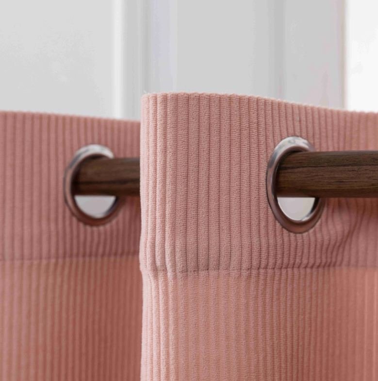 Κουρτίνα Σομόν Κοτλέ Σκίασης Υ270xΦ140cm Με Κρίκο KLZ-818 - Image 4