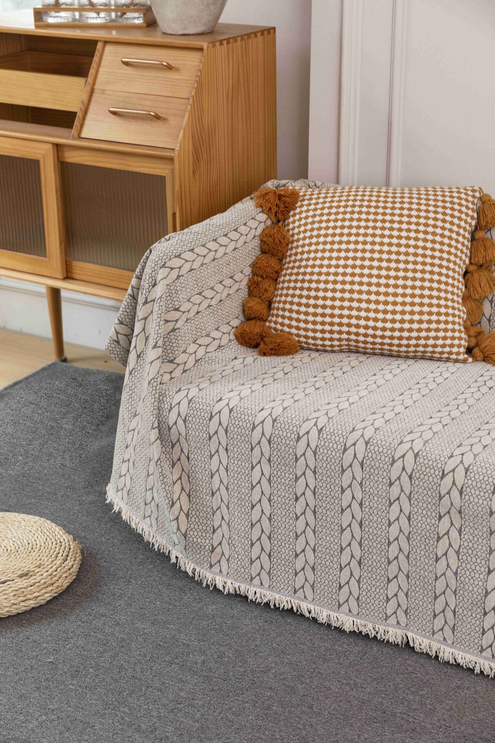 Ριχτάρι Γκρι-Μπεζ 180x320cm KLZ-563 - Image 3